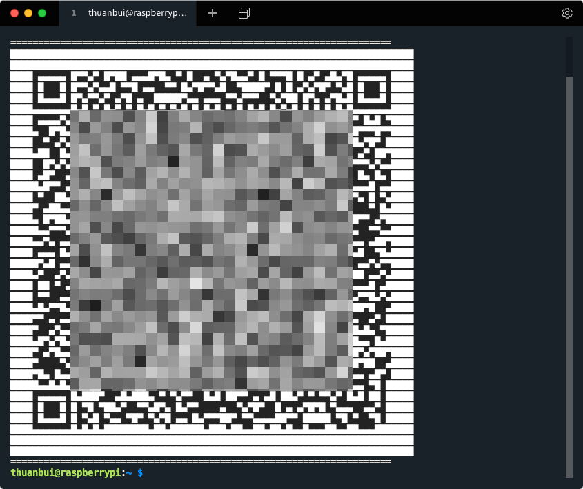 Scan QR Code này để tạo client mới