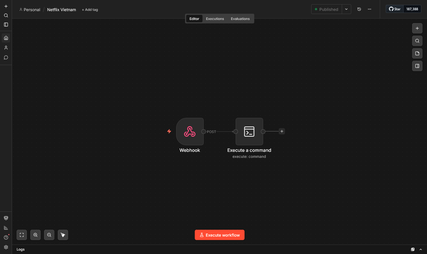 Workflow đã sẵn sàng