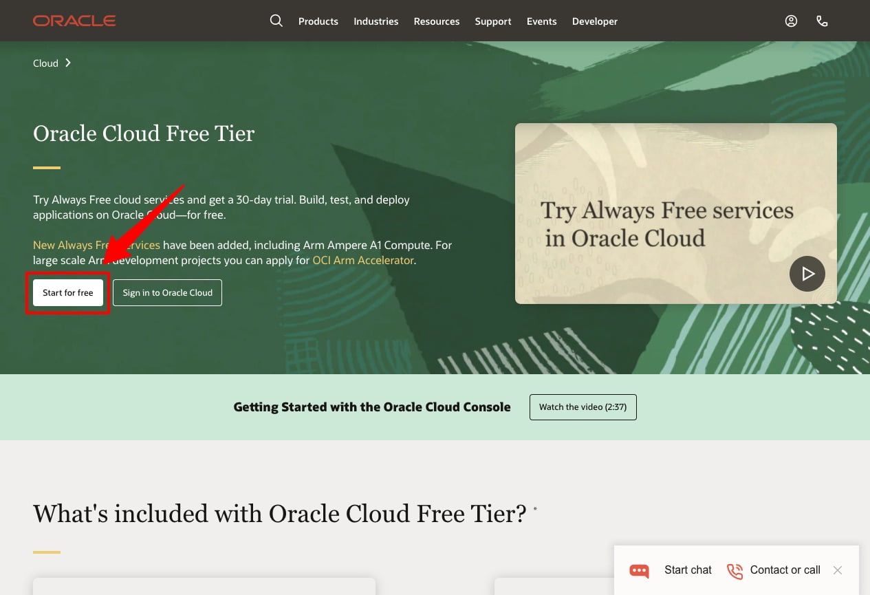 Bấm nút Start for free để bắt đầu đăng ký tài khoản