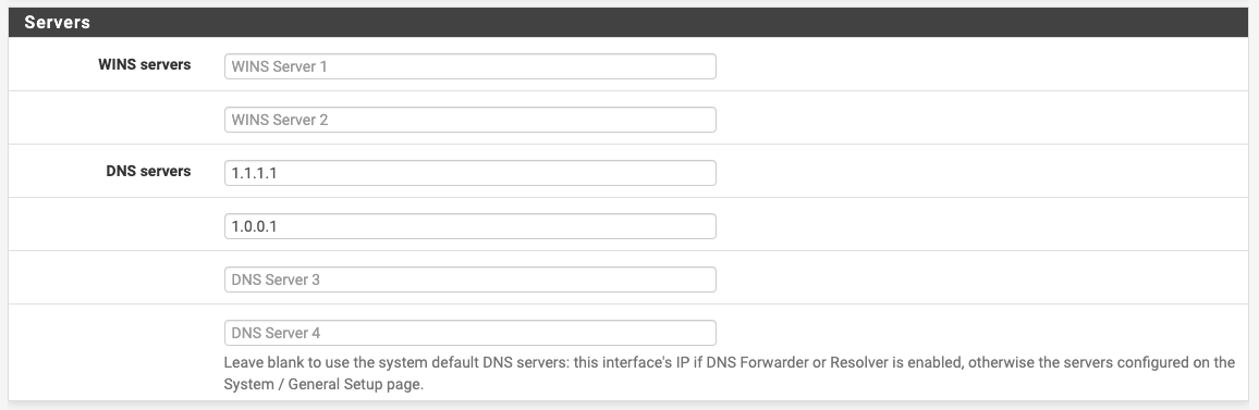 Chỉnh DNS Server