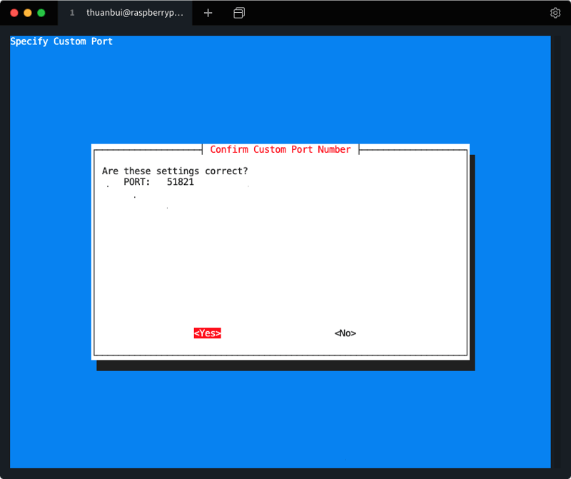 Chọn Yes để xác nhận