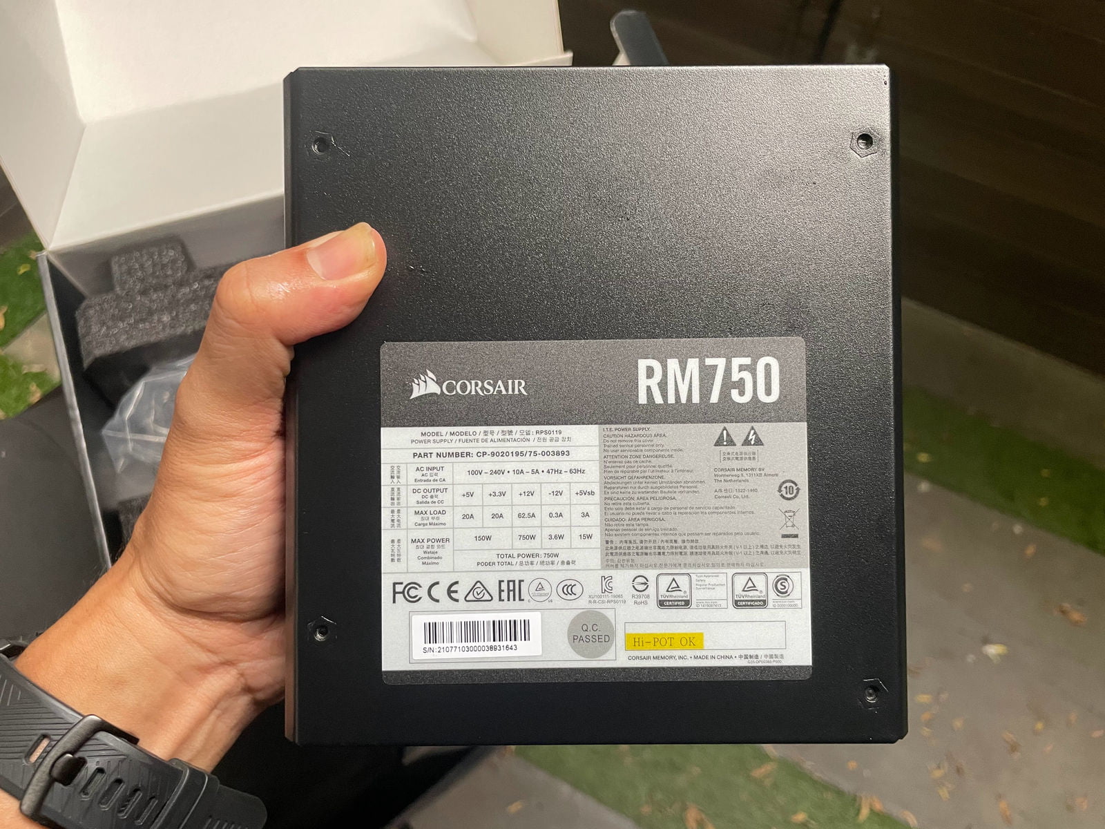 Thông số của RM750