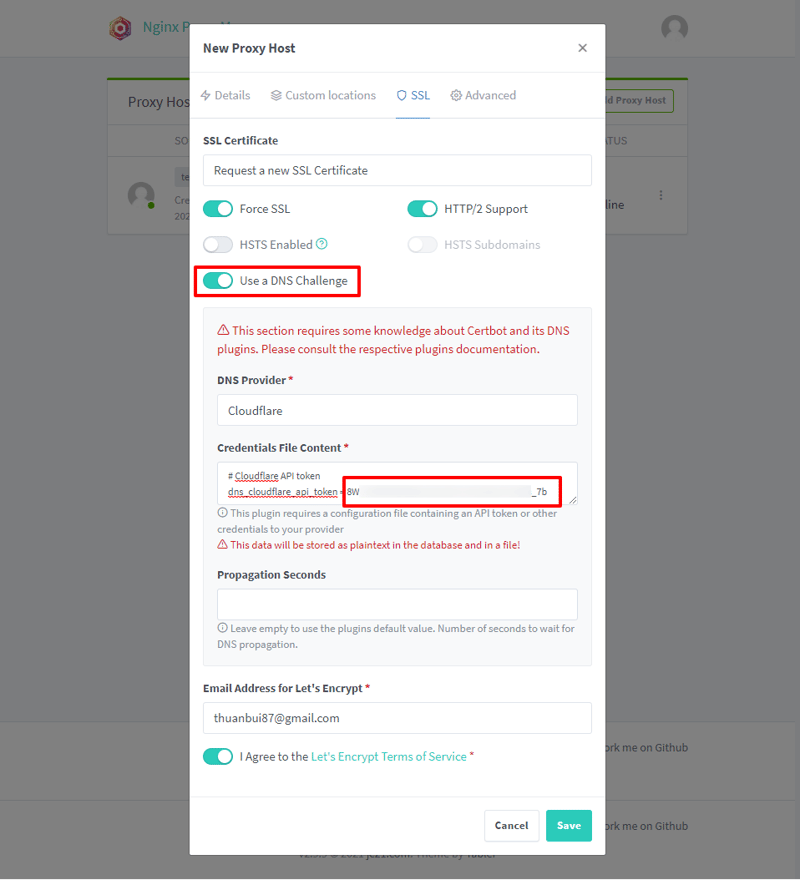 Xác thực SSL bằng DNS Challenge