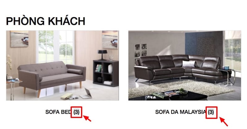 Số đếm sản phẩm gây khó hiểu cho khách hàng