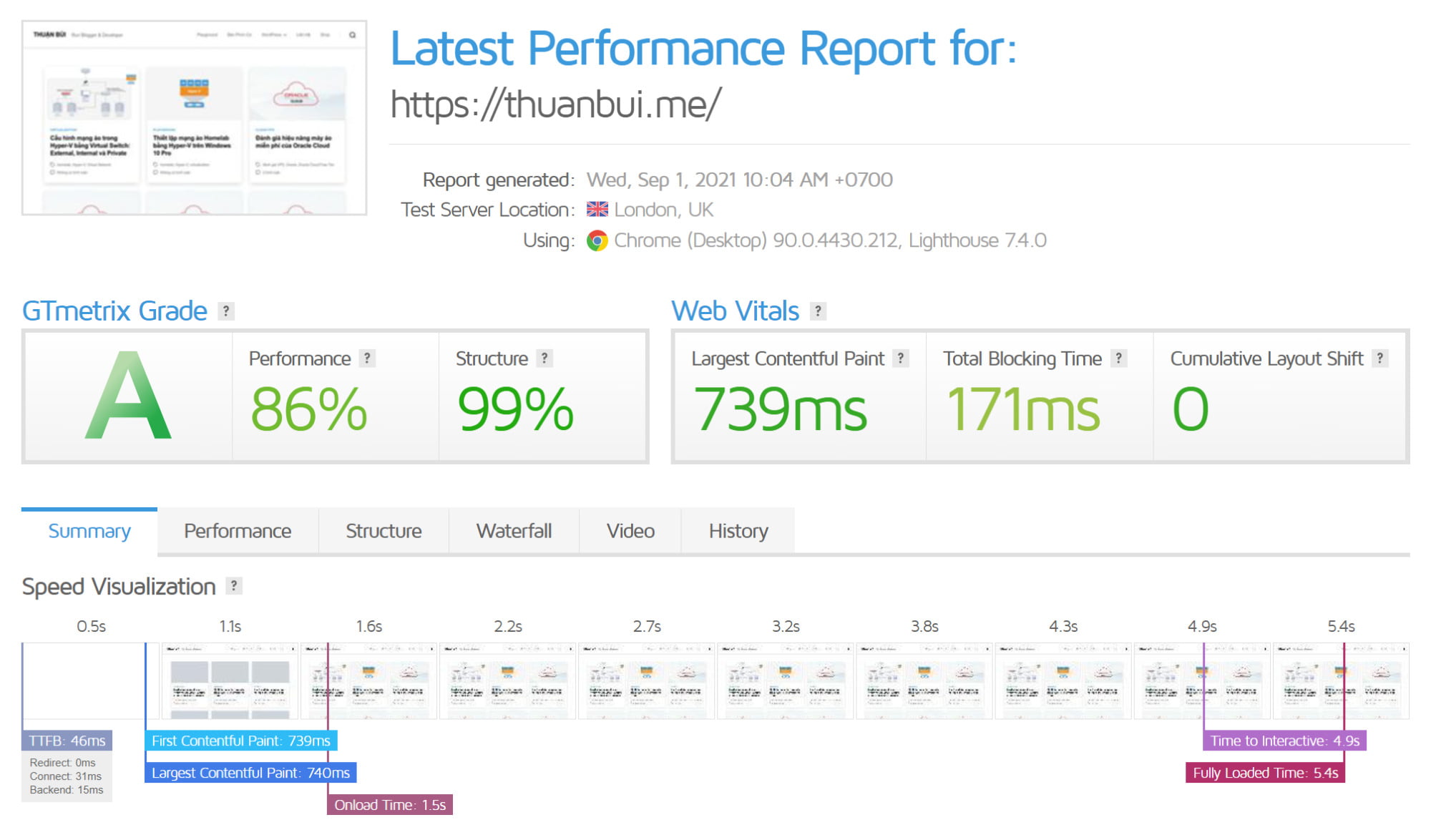 Tải trang từ London, UK
