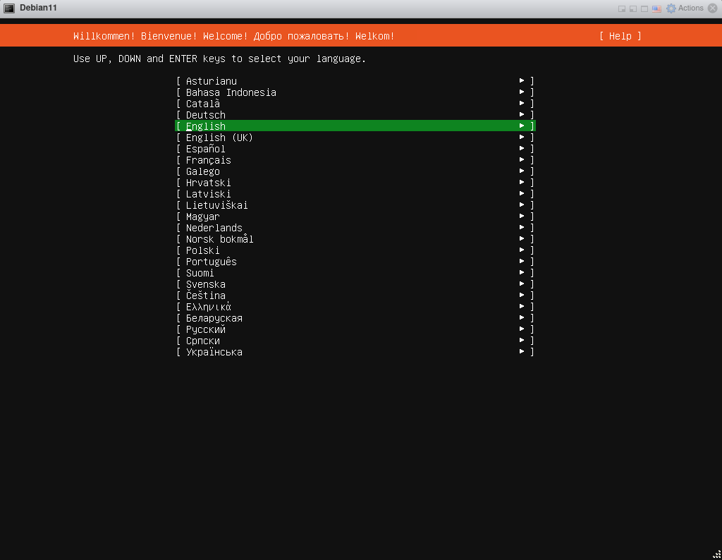Trình cài đặt Ubuntu 20.04 đã hiện ra